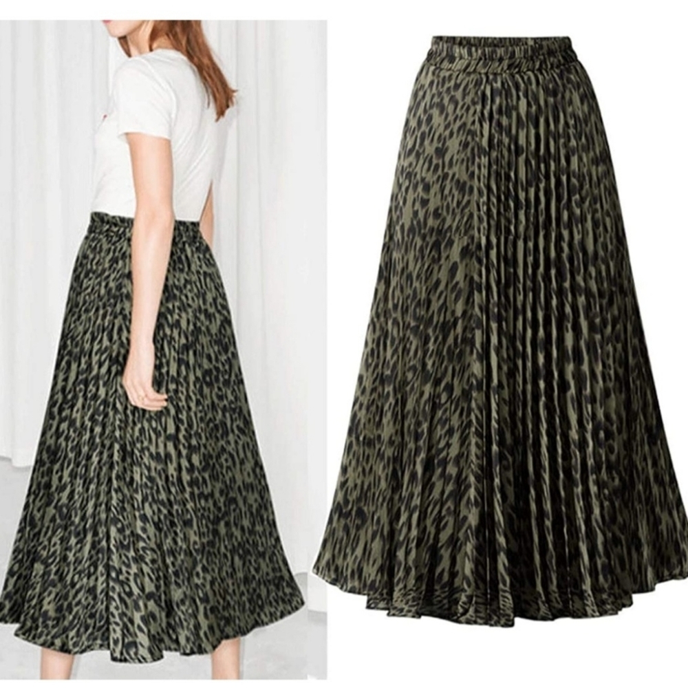 3 for $20 Sale!!!Animal Print Pleated Circle Skirt